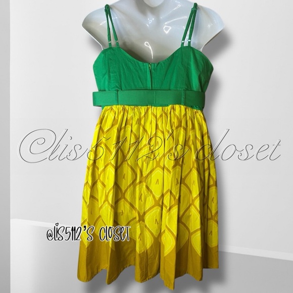 ModCloth x Collectif Jade Pineapple Pin-Up Colada Swing Dress UK 22 // US 18 2X - Picture 6 of 13